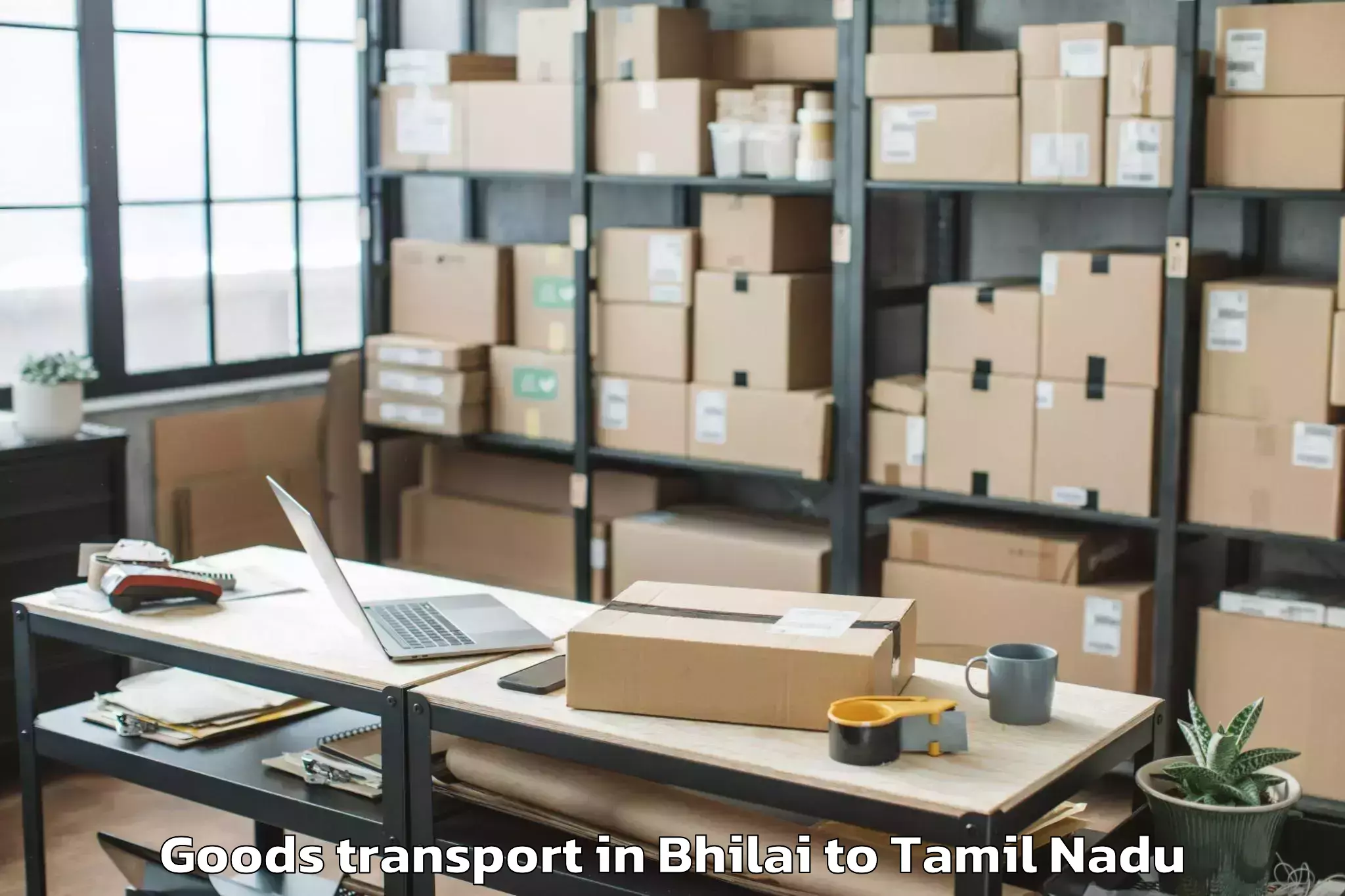 Professional Bhilai to Odugattur Goods Transport